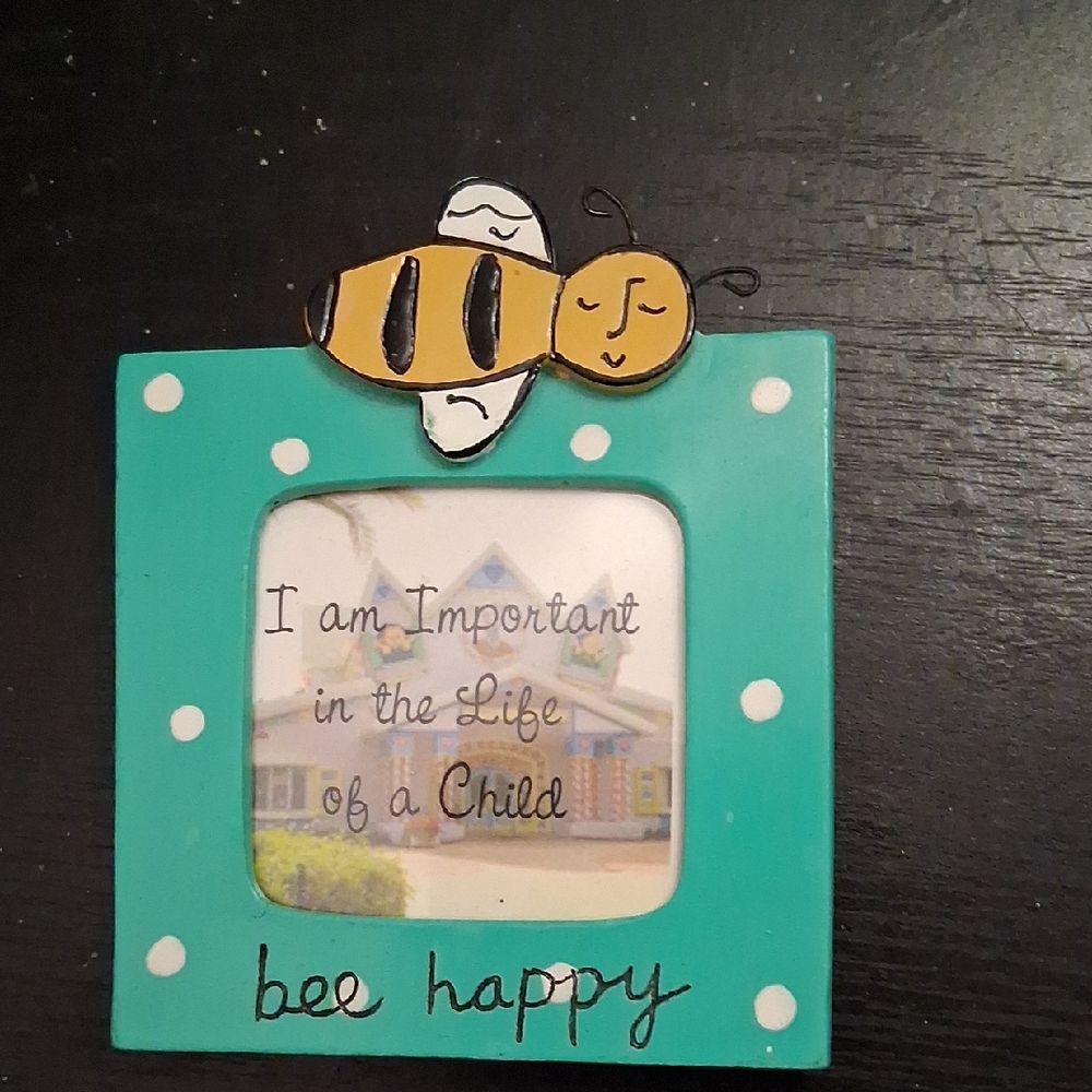 2 Picture Frames,NWT, "I Am Important In The Life Of A Child" Ceramic